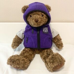 Gund Wish Bear Joy 2000-2001 Plush Stuffed Animal Light Brown Blue Fleece 26"